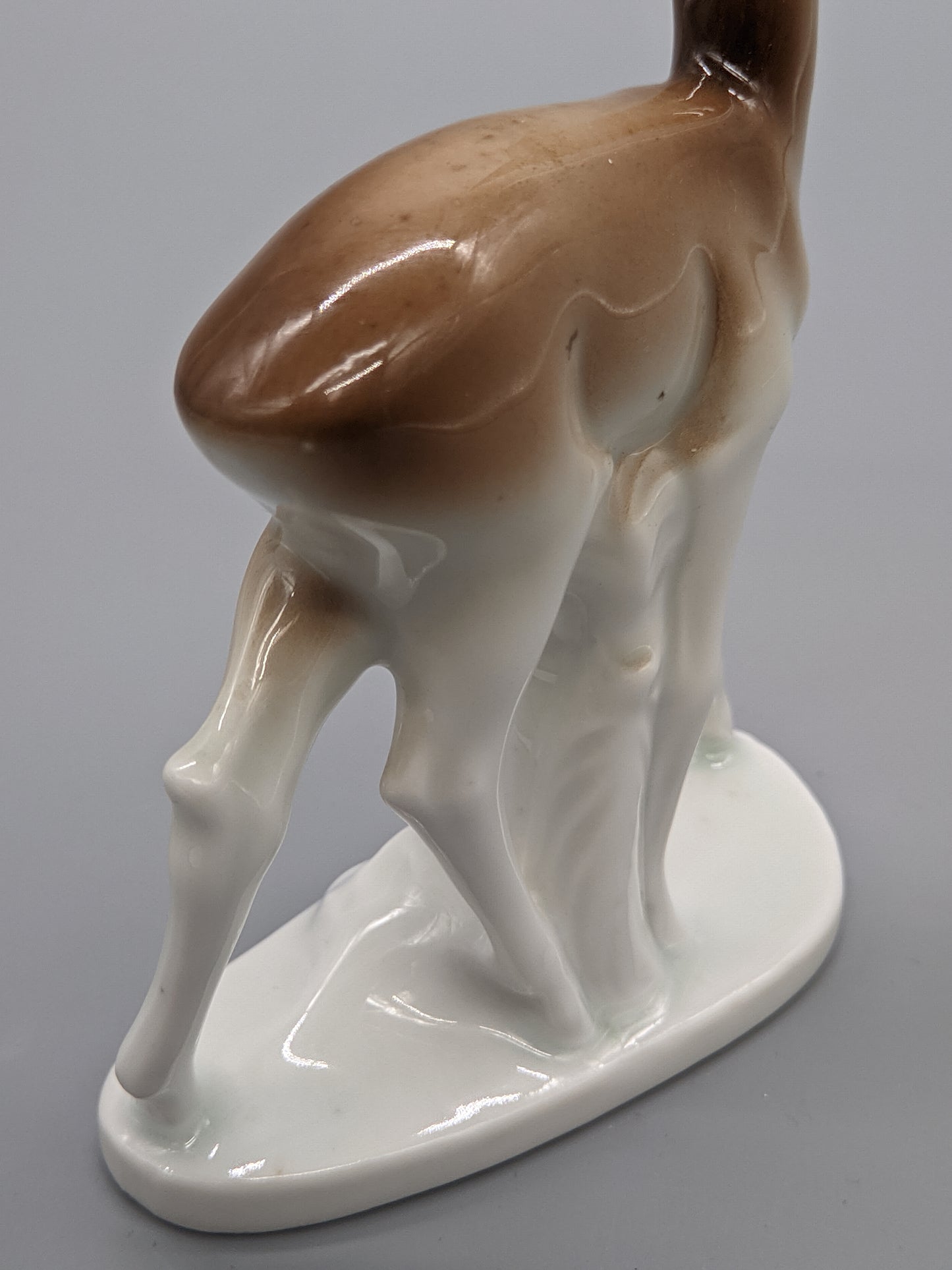 Filigrane Vintage Porzellan Figur Reh Naturnahes MidCentury Design