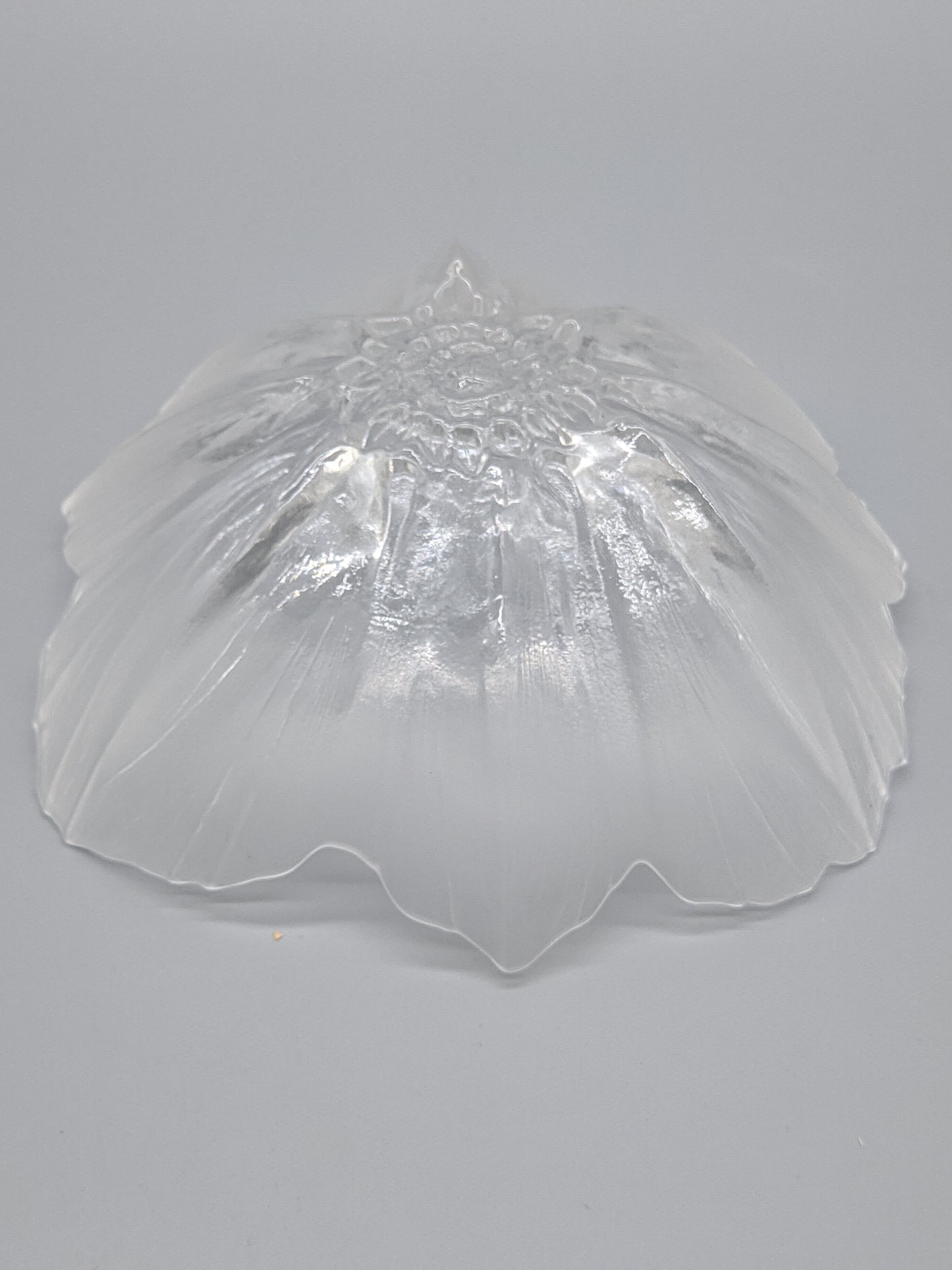 Vintage Kristall Glas Schale in Blütenform Elegantes Design