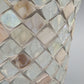 Stilvolles Mosaik Windlicht Elegantes Handarbeit mit Perlmutt-Optik