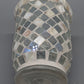 Stilvolles Mosaik Windlicht Elegantes Handarbeit mit Perlmutt-Optik