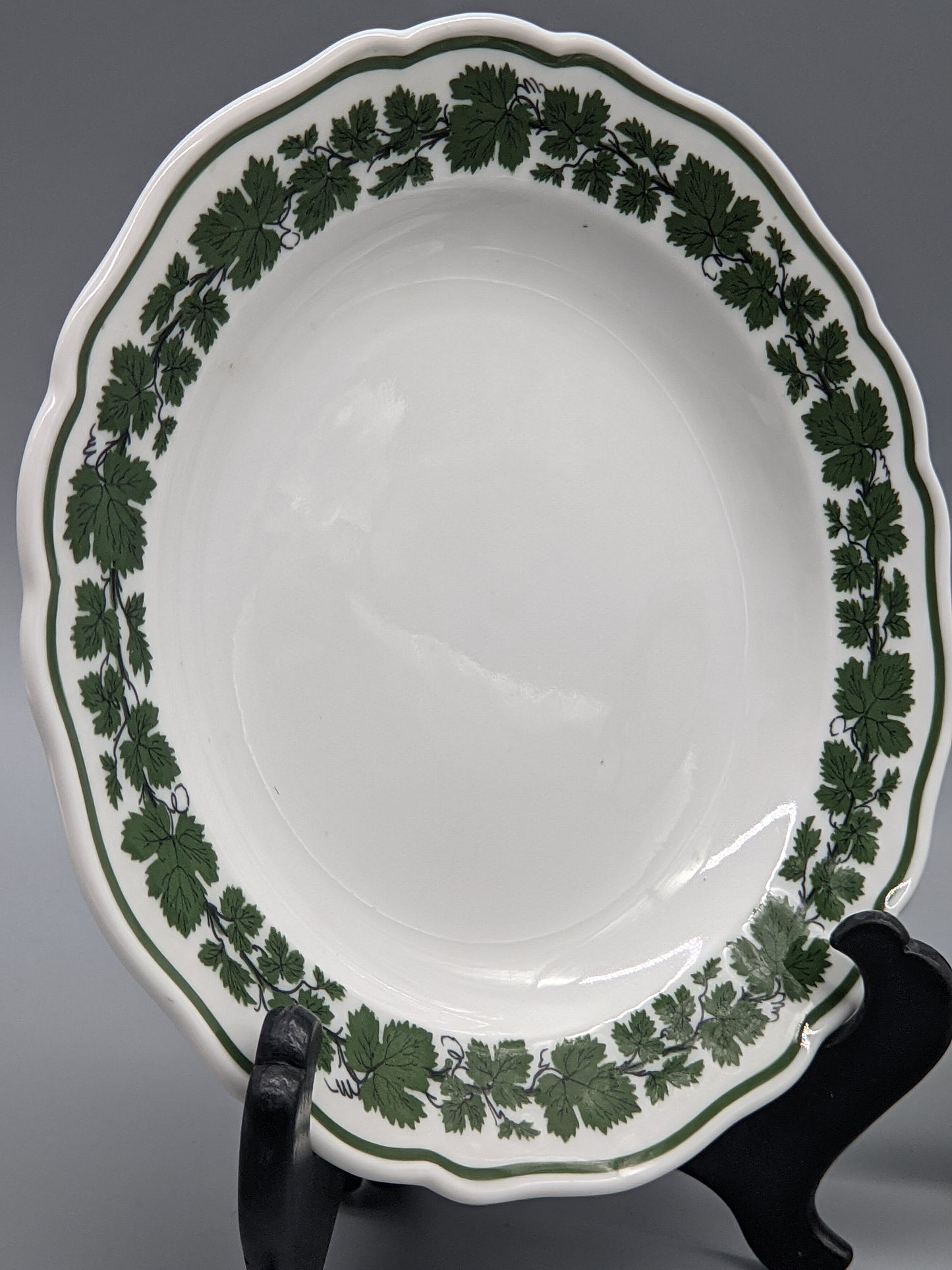 Edles Meissen Porzellan Teller Set Klassisches Weinlaub Dekor 3-teilig