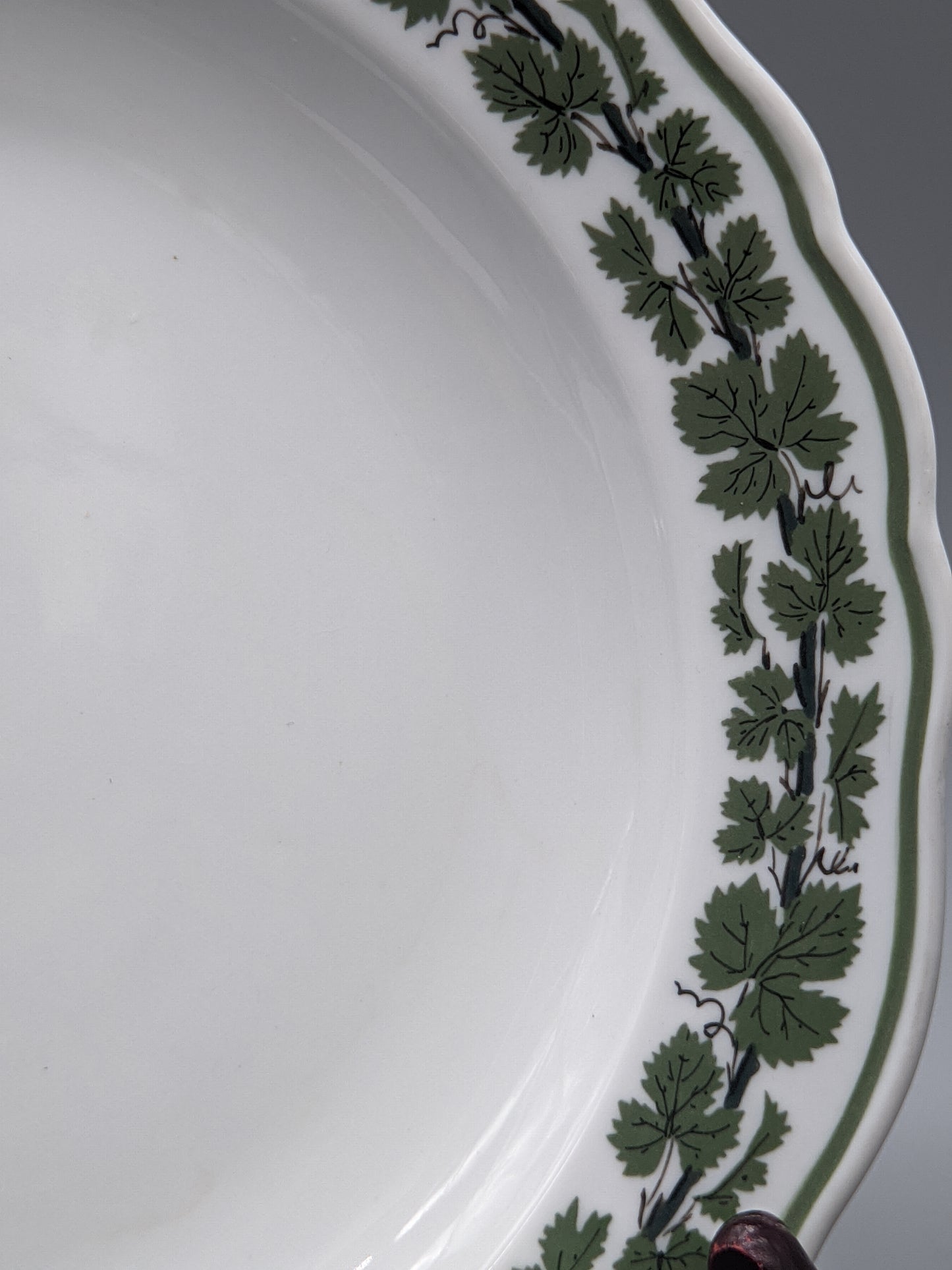 Edles Meissen Porzellan Teller Set Klassisches Weinlaub Dekor 3-teilig
