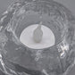 Eiskristall Teelichthalter aus Glas Rustikales Ice Rock Design