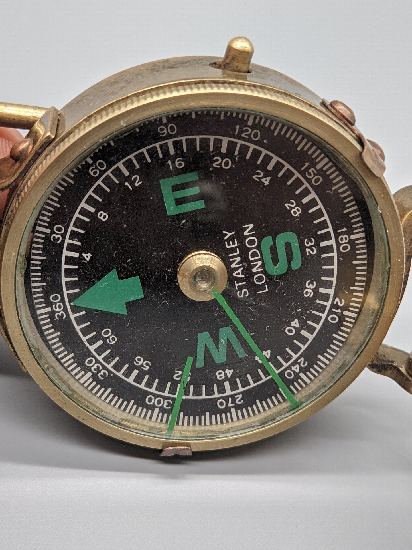 Klassischer Stanley London Messing Peilkompass Maritimes Design