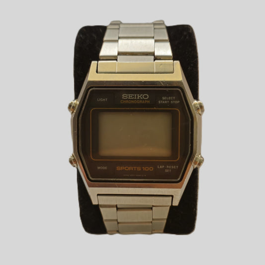 Seiko Sports 100 Digital Chronograph – Vintage Armbanduhr für Sportbegeisterte