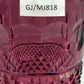 Edle Kristall Glas Vase in Violett – Elegantes Zylinder Design