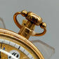 Seltene Antike Spindeltaschenuhr Prunk-Taschenuhr Gold 24K 1949