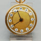 Seltene Antike Spindeltaschenuhr Prunk-Taschenuhr Gold 24K 1949