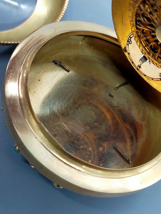 Luxus Seltene Taschenuhr 18K Gold Tascheuhr Adam & Eva 1949