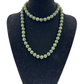Vintage Gefärbte Grüne Jade Halskette