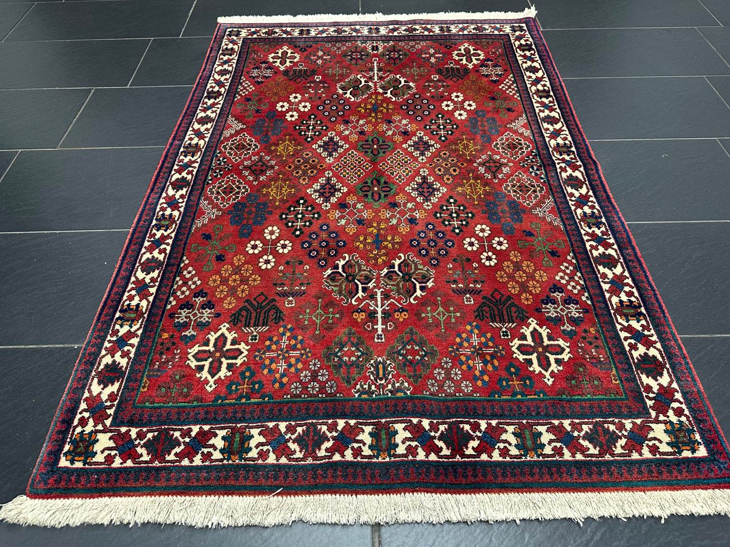 Orientteppich handgeknüpft MeyMey Keschan Naturfarben 157x112