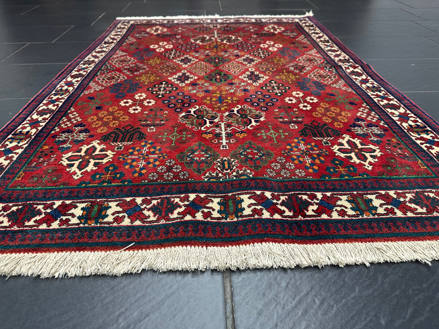 Orientteppich handgeknüpft MeyMey Keschan Naturfarben 157x112