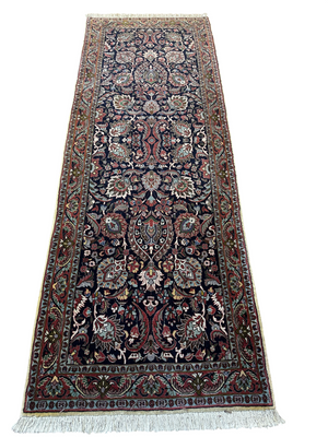 Orientteppich handgeknüpft Bidjar Läufer 73x206 cm Läufer