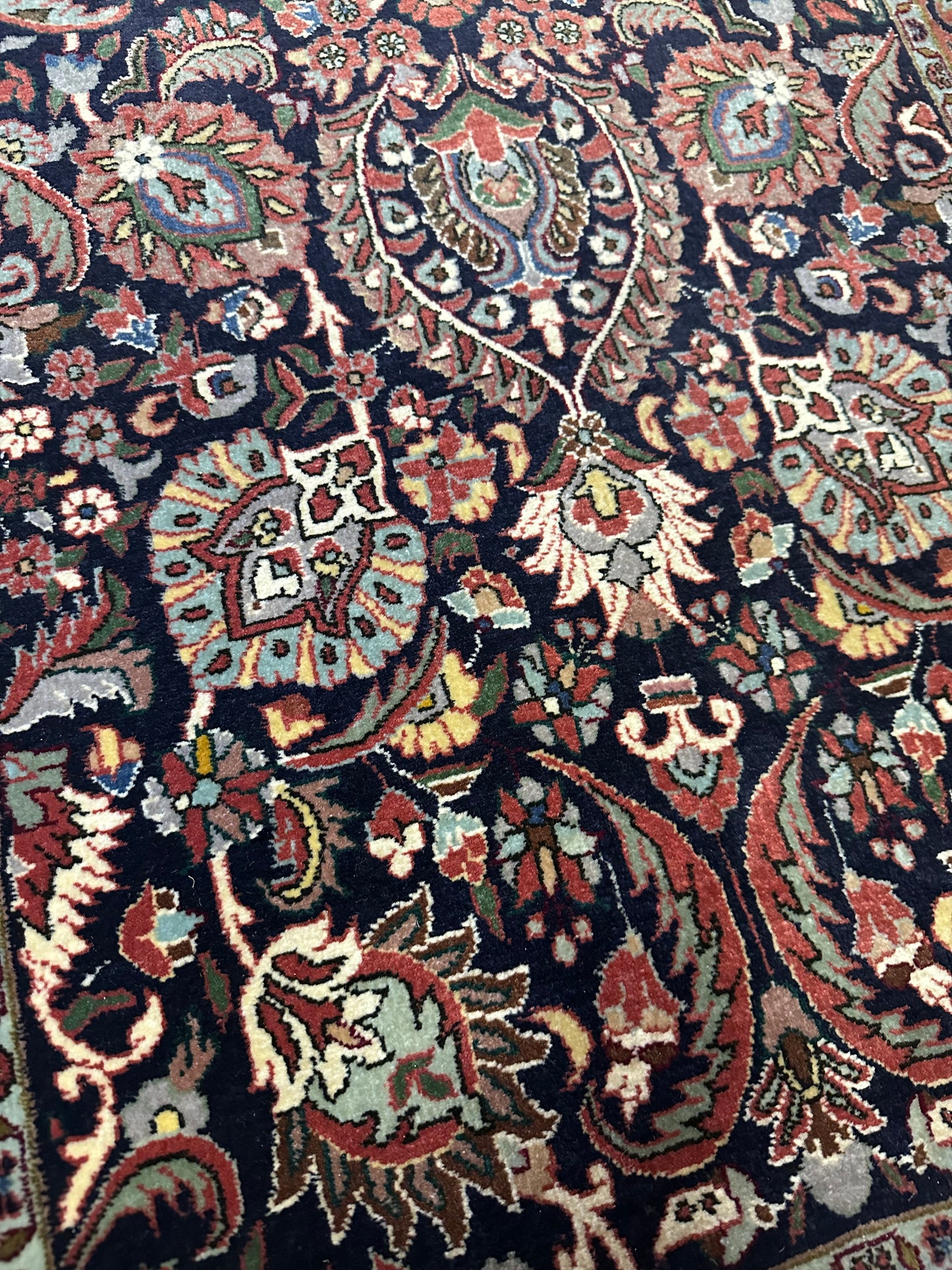 Orientteppich handgeknüpft Bidjar Läufer 73x206 cm Läufer