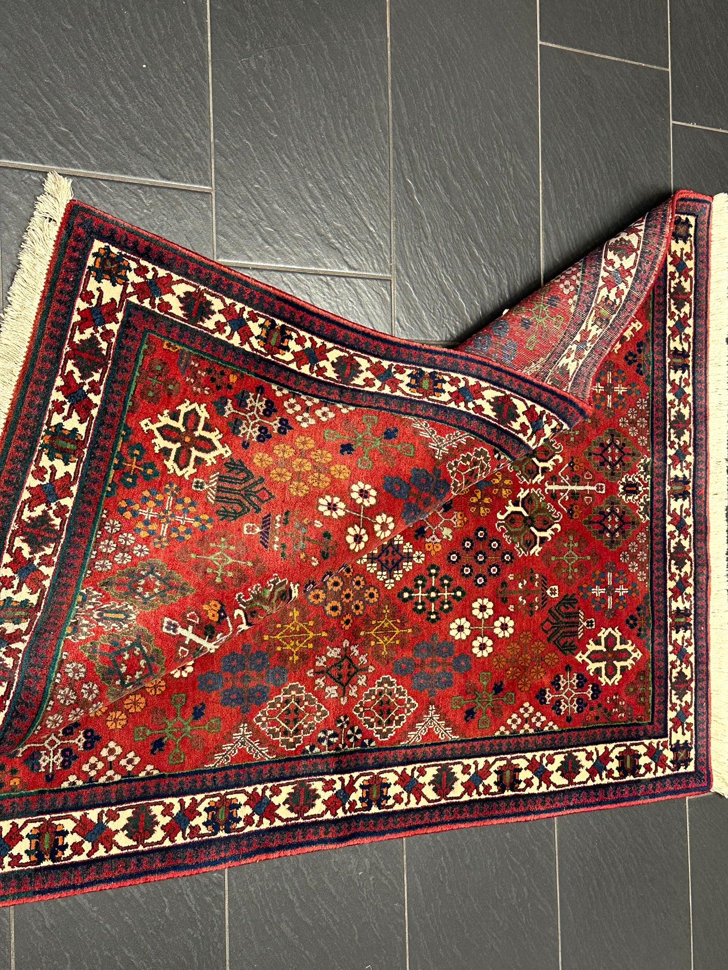 Orientteppich handgeknüpft MeyMey Keschan Naturfarben 157x112