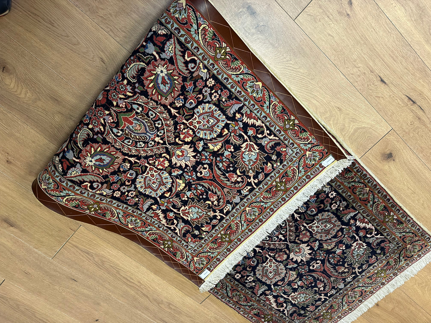 Orientteppich handgeknüpft Bidjar Läufer 73x206 cm Läufer