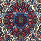 Orientteppich handgeknüpft  Rosen Bidjar Naturfarben 95x74cm