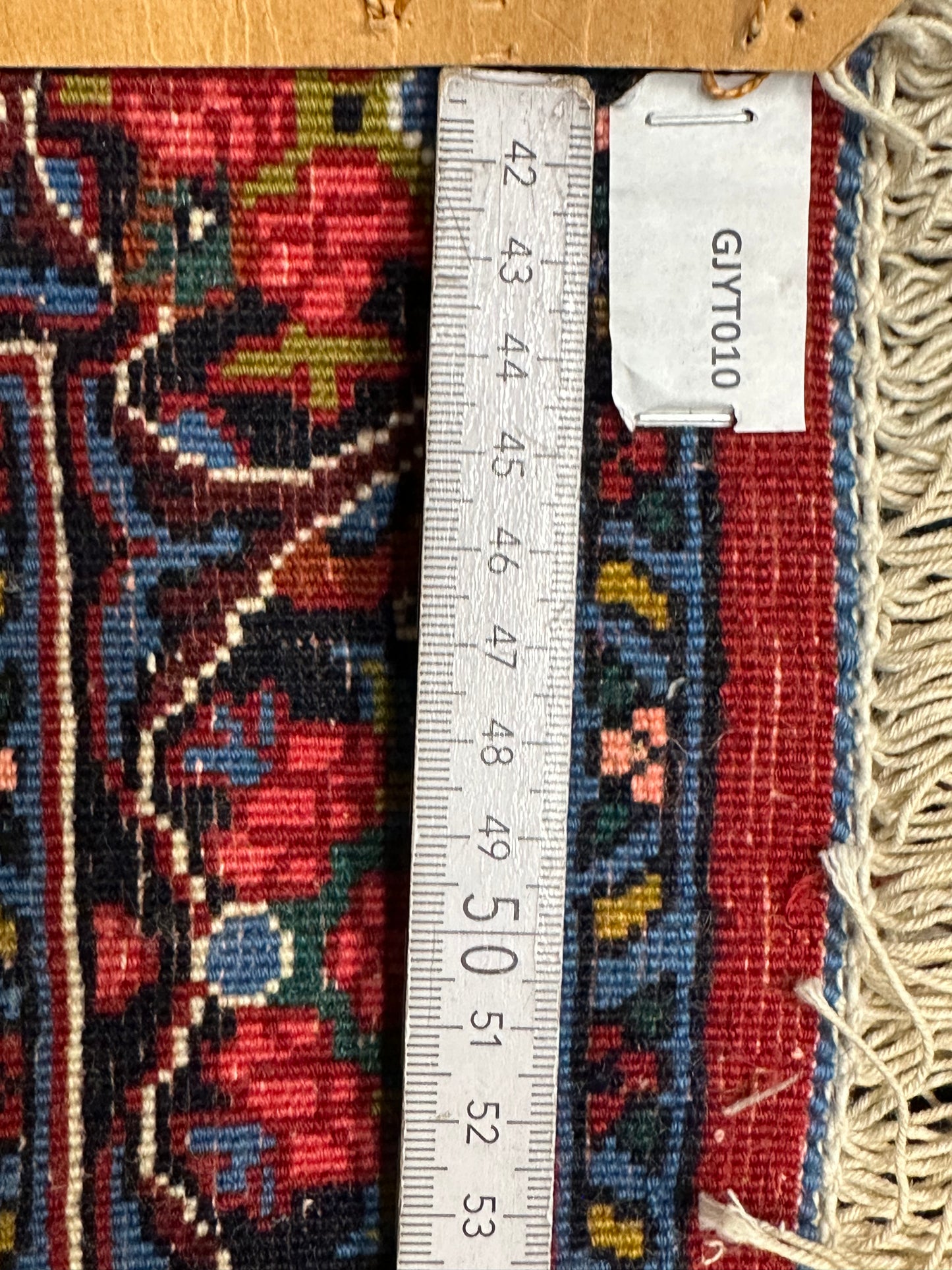 Orientteppich handgeknüpft  Rosen Bidjar Naturfarben 95x74cm