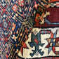 Orientteppich handgeknüpft Kazak Läufer 453x115 cm Wolle antik