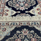 Orientteppich handgeknüpft Nain fein mit Seide 142 × 50 cm
