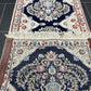 Orientteppich handgeknüpft Nain fein mit Seide 142 × 50 cm