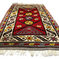 Orientteppich handgeknüpft Yürük Wolle antik Muster 78 × 45 cm