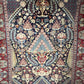 Orientteppich handgeknüpft Keschan 210x142 cm Korkwolle Lebensbaum