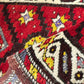 Orientteppich handgeknüpft Yürük Wolle antik Muster 78 × 45 cm