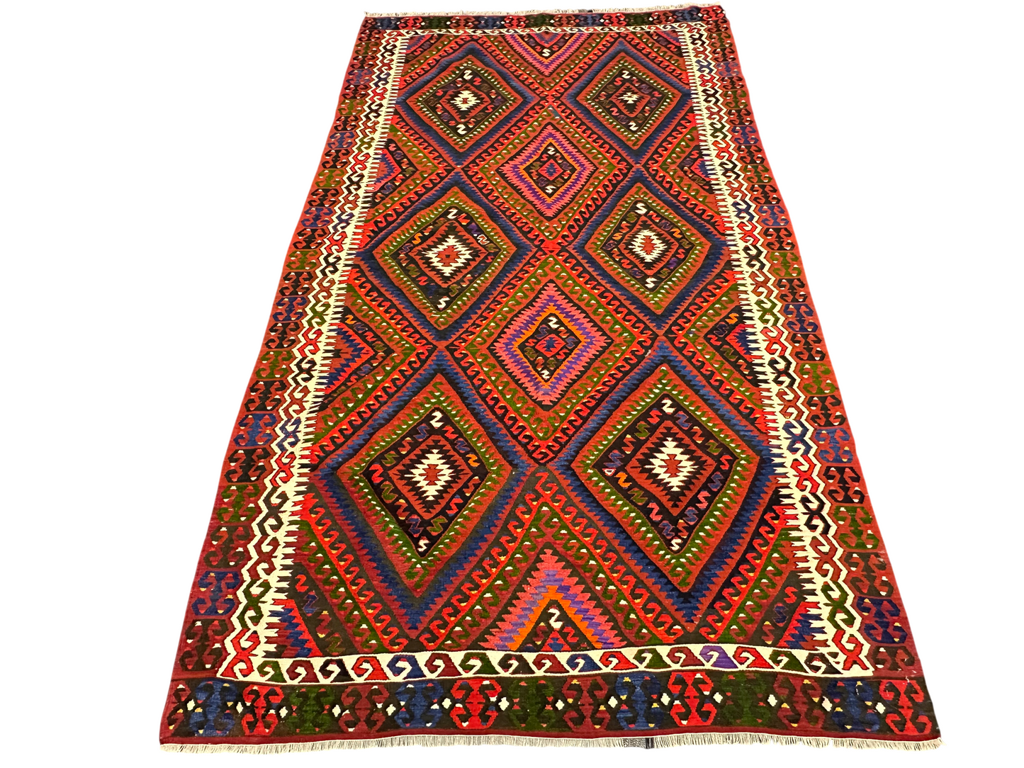 Orientteppich handgeknüpft Kelim antik Naturfarben 287 × 160 cm