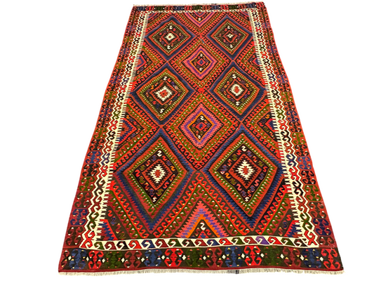 Orientteppich handgeknüpft Kelim antik Naturfarben 287 × 160 cm