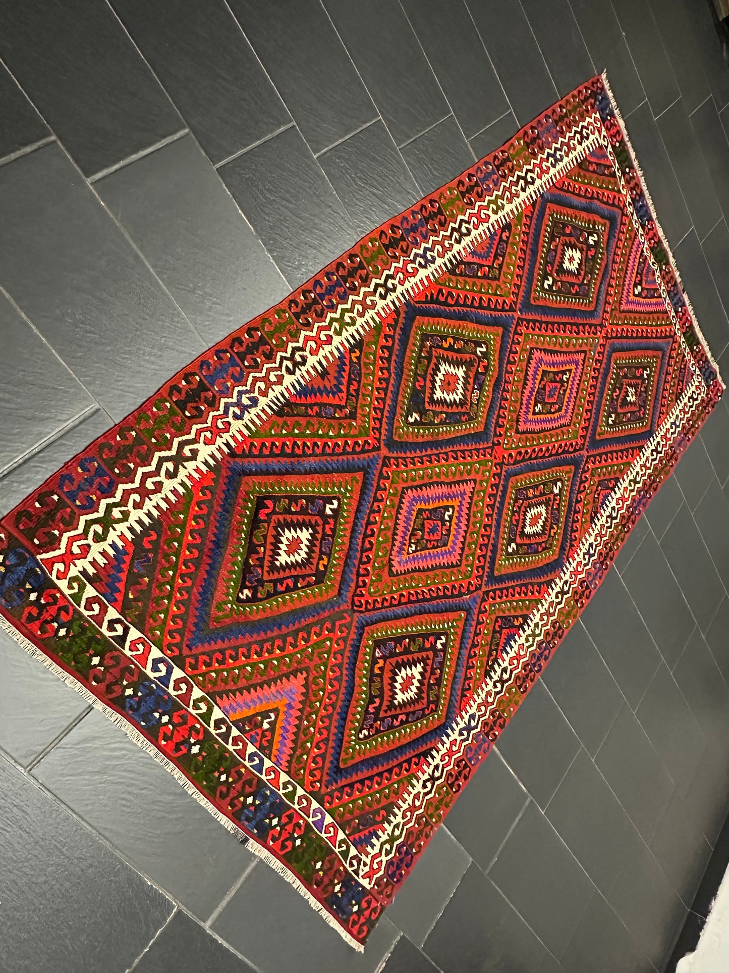 Orientteppich handgeknüpft Kelim antik Naturfarben 287 × 160 cm