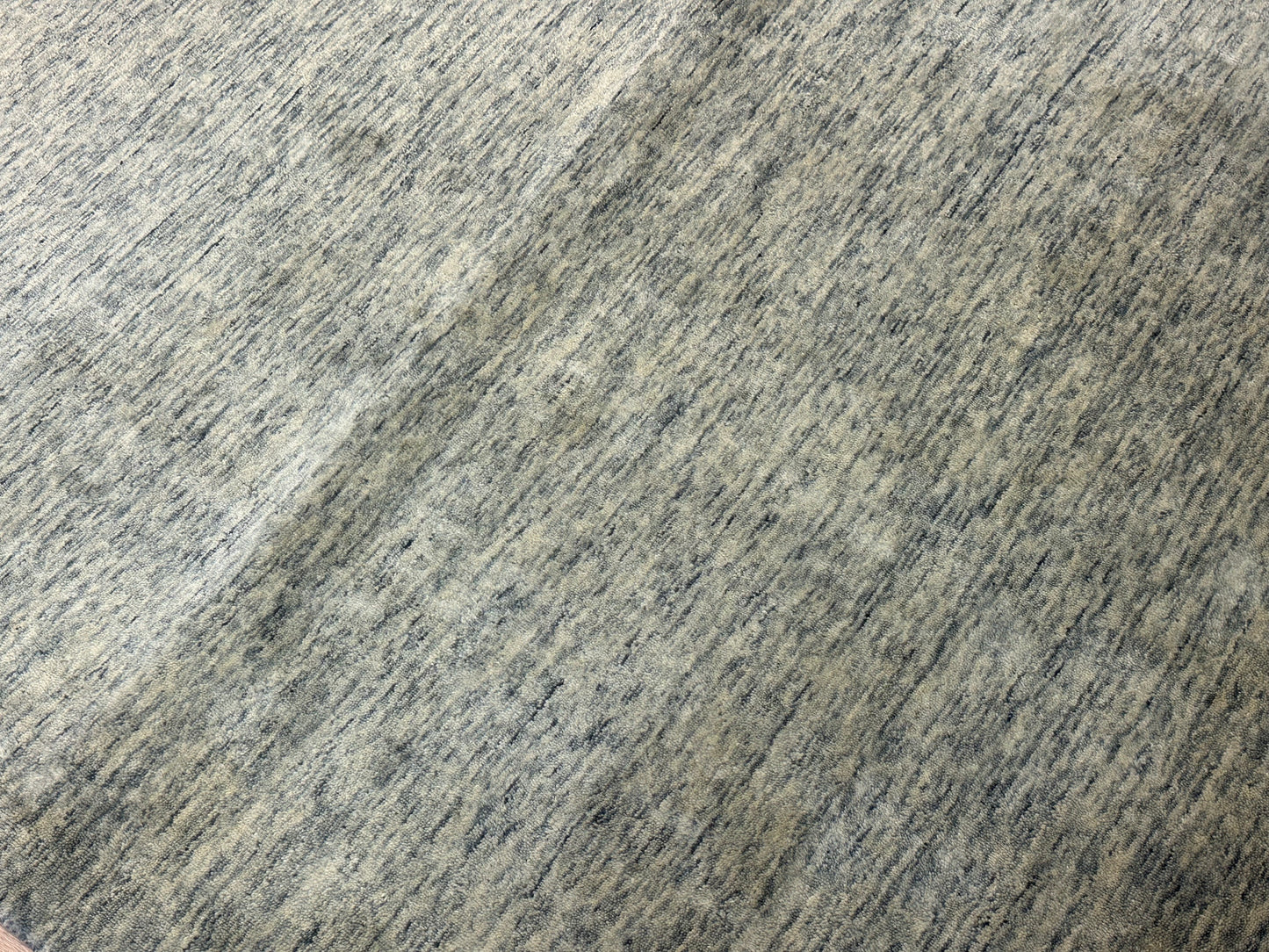 Gabbeh Teppich Schurwolle in Melange Grüntönen