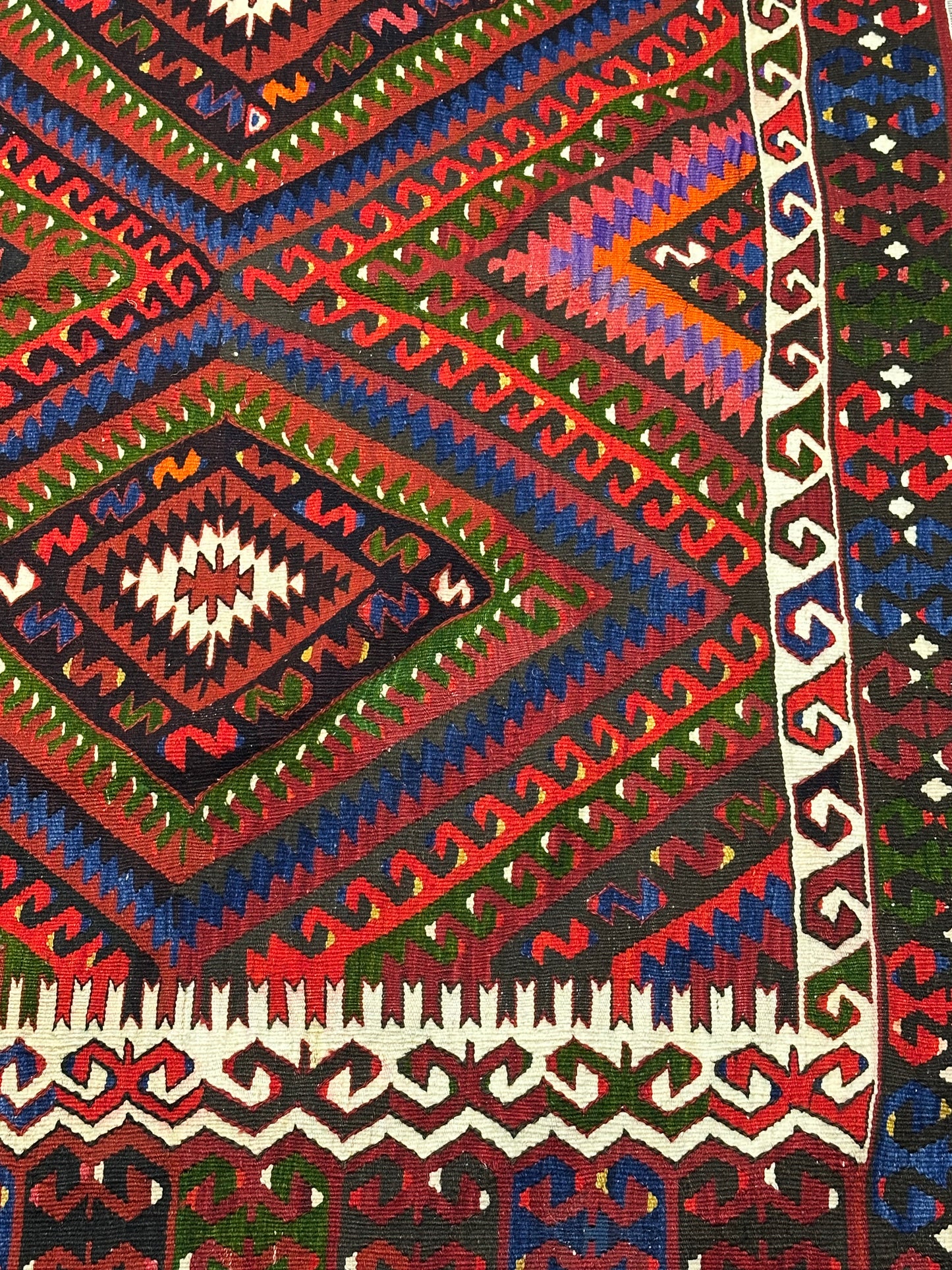 Orientteppich handgeknüpft Kelim antik Naturfarben 287 × 160 cm