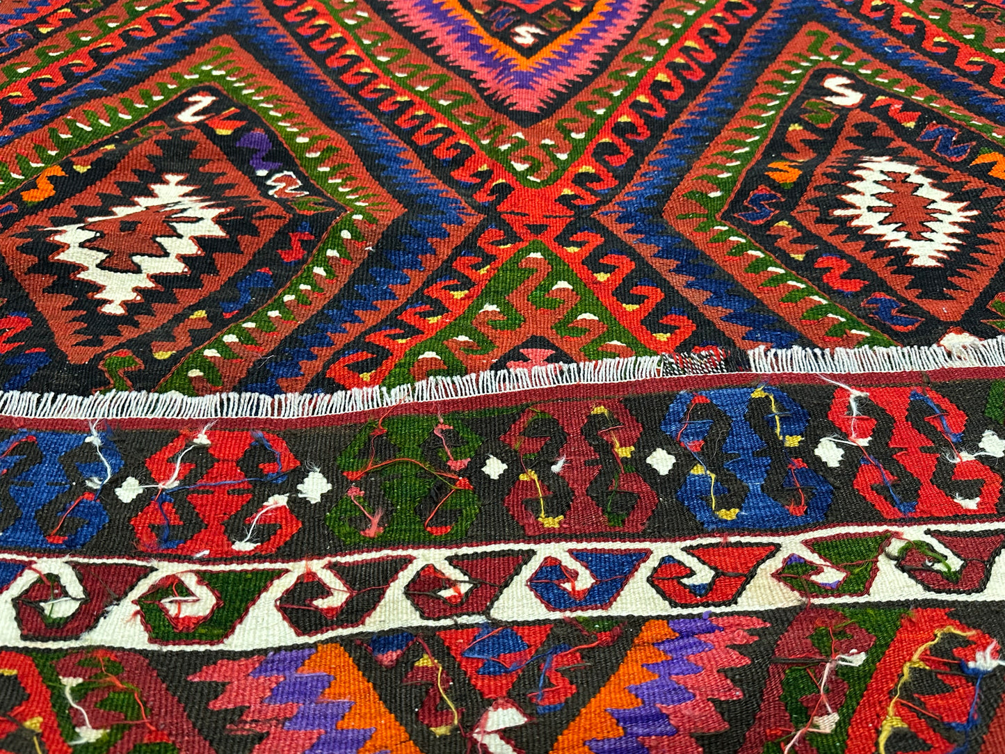 Orientteppich handgeknüpft Kelim antik Naturfarben 287 × 160 cm