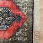 Orientteppich handgeknüpft Ghom 90x61 cm Seide Medaillon fein