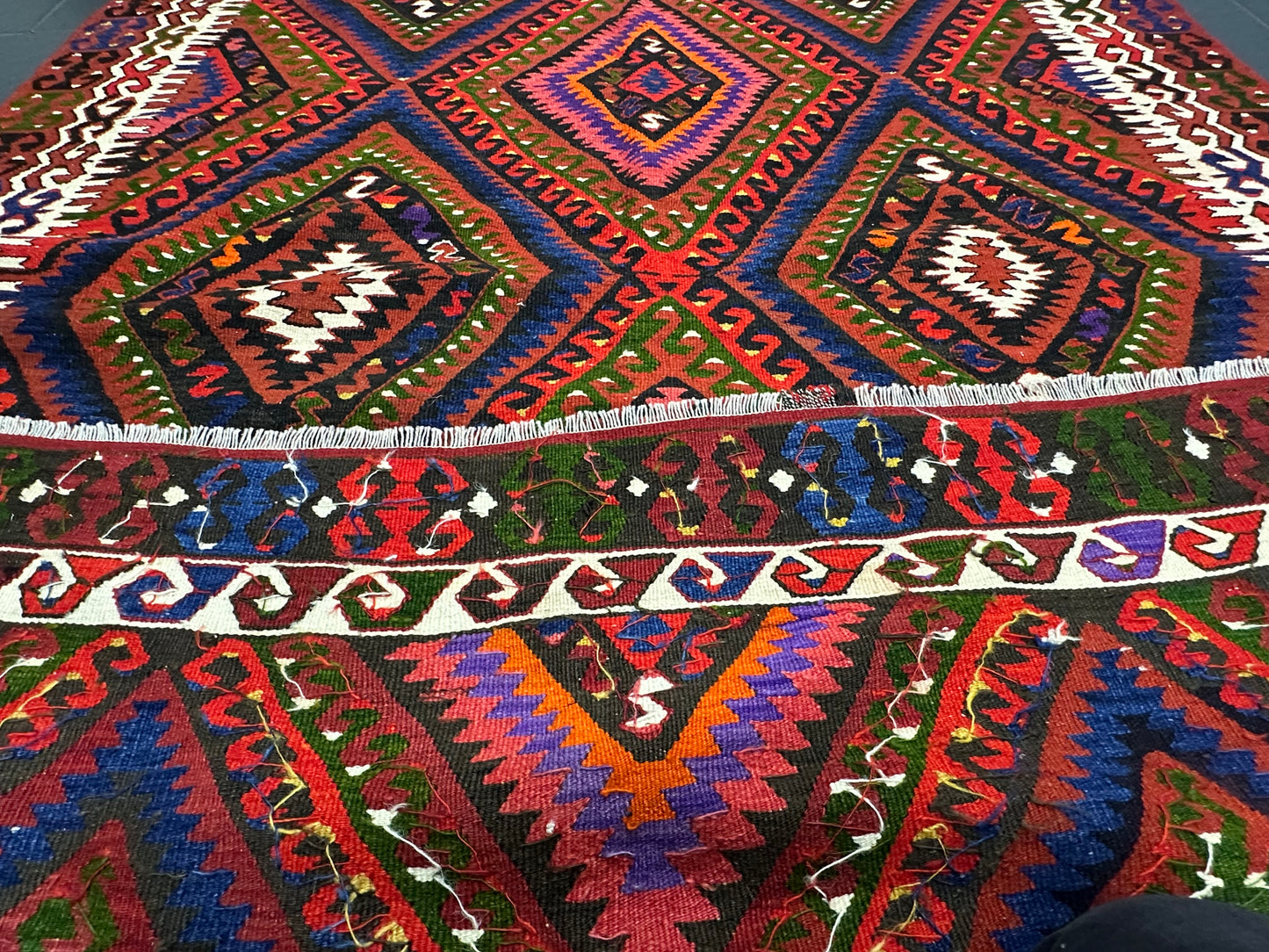 Orientteppich handgeknüpft Kelim antik Naturfarben 287 × 160 cm