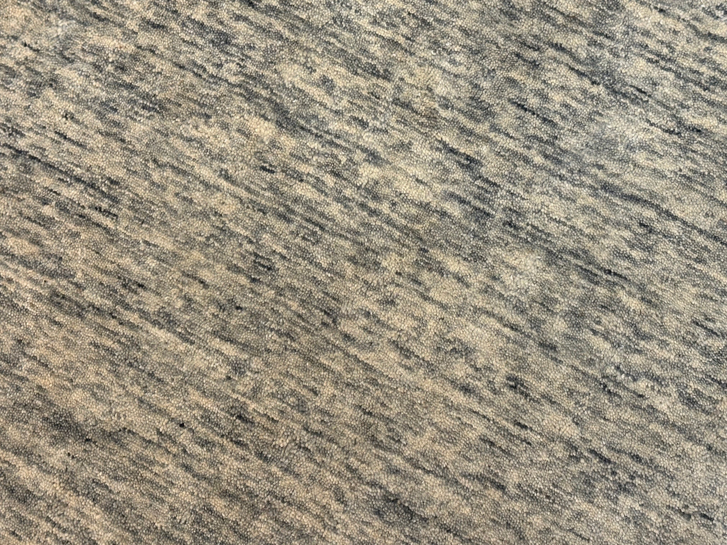 Gabbeh Teppich Schurwolle in Melange Grüntönen