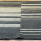 Gabbeh Teppich Schurwolle mit modernem Blockstreifen Design
