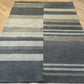 Gabbeh Teppich Schurwolle mit modernem Blockstreifen Design