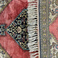 Orientteppich handgeknüpft Ghom 90x61 cm Seide Medaillon fein