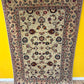 Orientteppich handgeknüpft Keschan 210x140 cm Korkwolle floral