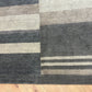 Gabbeh Teppich Schurwolle mit modernem Blockstreifen Design