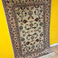 Orientteppich handgeknüpft Keschan 210x140 cm Korkwolle floral