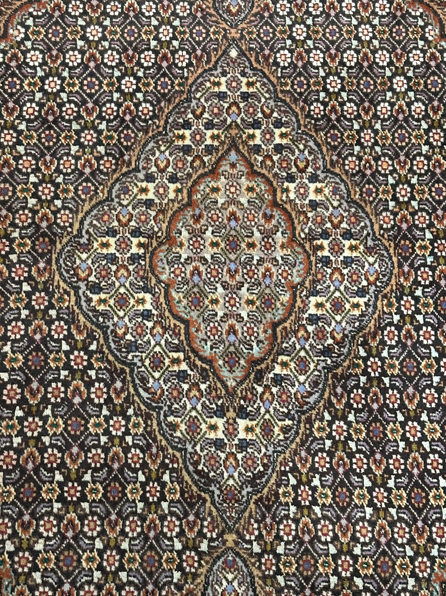 Orientteppich handgeknüpft Täbriz Autüh mit Seide 160 × 103 cm