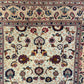 Orientteppich handgeknüpft Keschan 210x140 cm Korkwolle floral