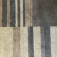Gabbeh Teppich Schurwolle mit modernem Blockstreifen Design