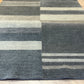 Gabbeh Teppich Schurwolle mit modernem Blockstreifen Design