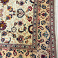 Orientteppich handgeknüpft Keschan 210x140 cm Korkwolle floral