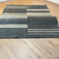 Gabbeh Teppich Schurwolle mit modernem Blockstreifen Design