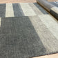 Gabbeh Teppich Schurwolle mit modernem Blockstreifen Design